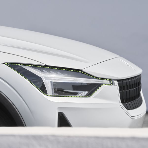Polestar 2 2020+ Lyktbeskyttelses-Folie