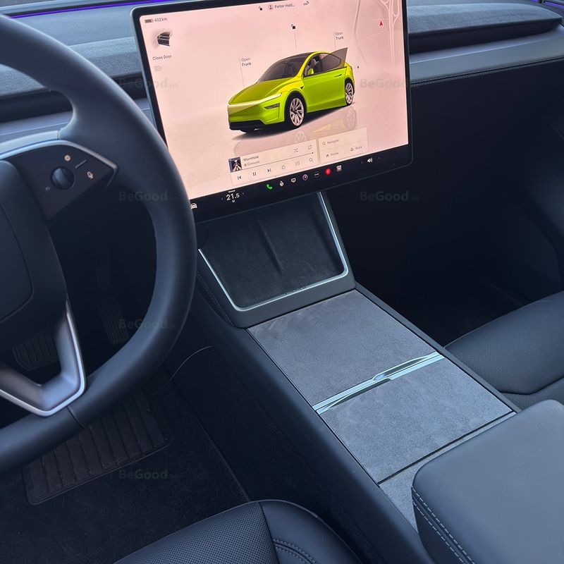 Alcantara-folie Midtkonsoll Tesla Model 3 & Y 2023->