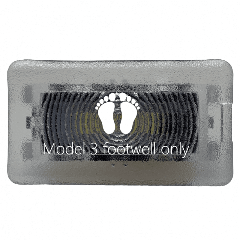 LED-lys Fotbrønn Tesla Model 3 & Y