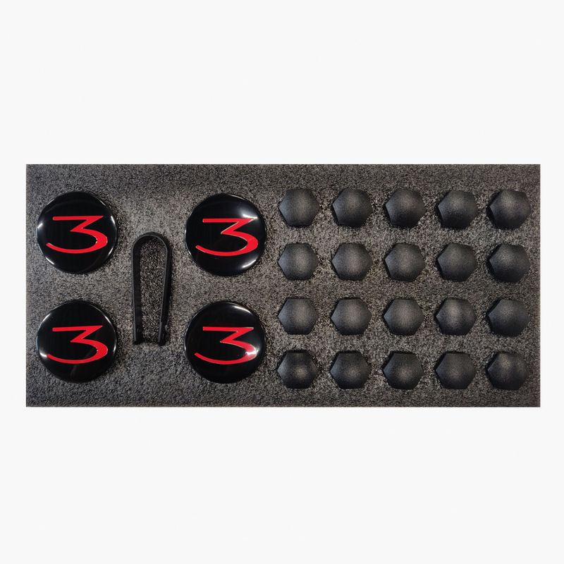 Aero Wheel Cap Kit Tesla Model 3 og Y