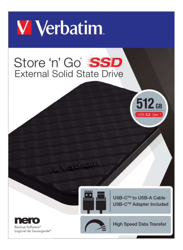 SSD Ekstern harddisk Dash-Cam Sentry-mode